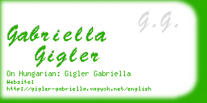 gabriella gigler business card